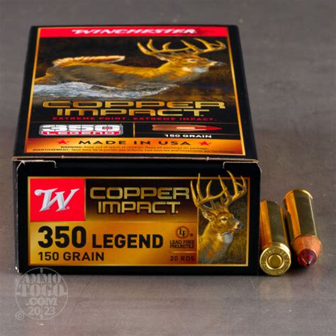 350 Legend Ammunition For Sale Winchester 150 Grain Solid Copper 20