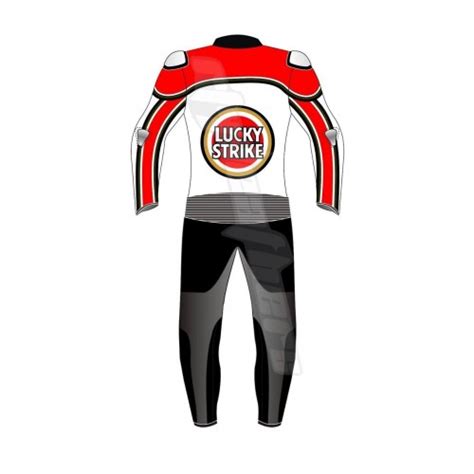 Lucky Strike Motogp Motorcycle Motorbike Leather Suit Ce Approved 2019