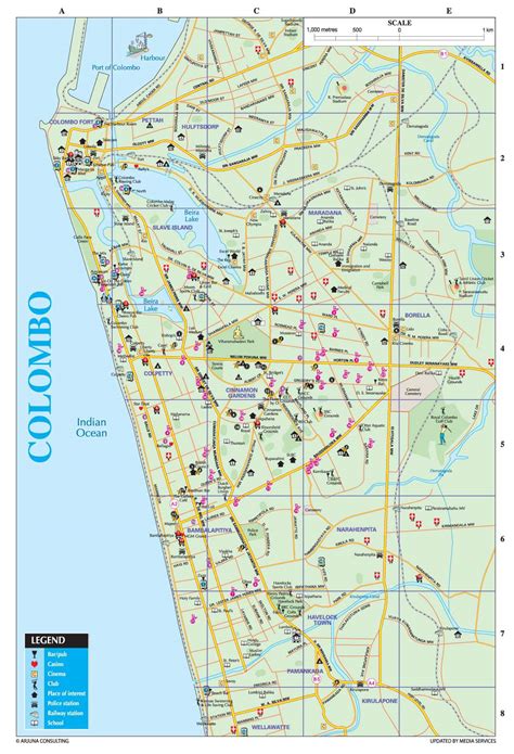 Mapas De Colombo Sri Lanka Mapasblog