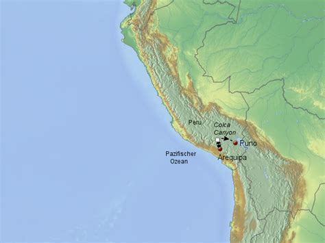Stepmap Colca Canyon Landkarte Für Peru