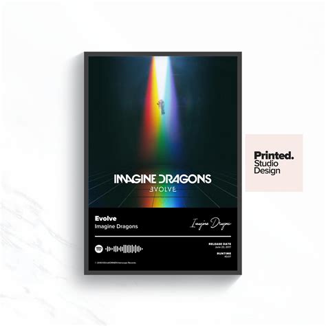Imagine Dragons Poster Evolve Album Cover Poster Print Etsy