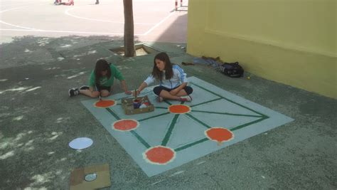 Pintamos Juegos En El Suelo Del Patio Colegio Público Joaquín Costa