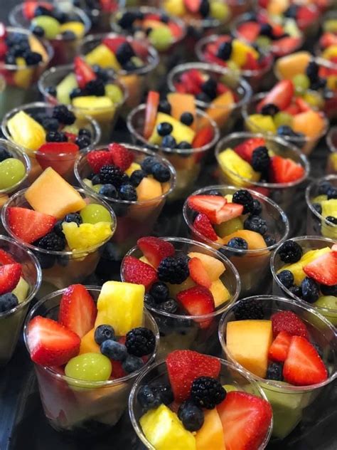 Individual Fruit Salad Catering Ideas Food Catering Food Food