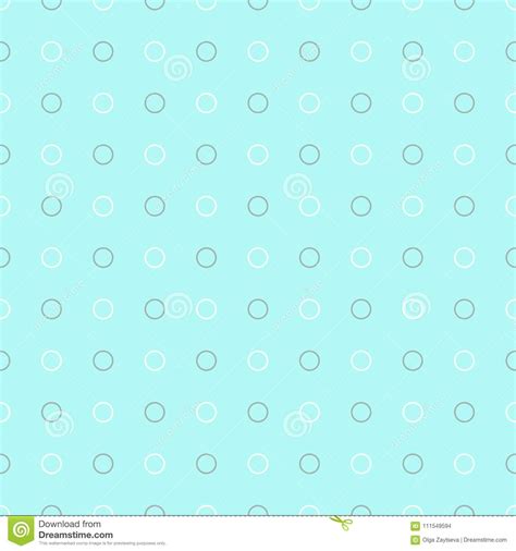 Seamless Blue Polka Dot Background Pattern Stock Illustration