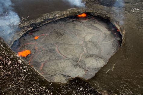 Lava Lake Visible From Overlook For First Time Since Eruption Began