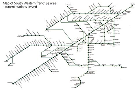 South Western Train Rail Maps