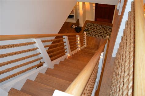 Point Pleasant Residence Nautical Rope Coastal Staircase New