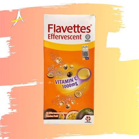 So, i bought a pack of flavettes effervescent vitamin c 1000 mg 15 tablets (twin pack). Flavettes Effervescent Vitamin C 1000mg Passion Fruit ...