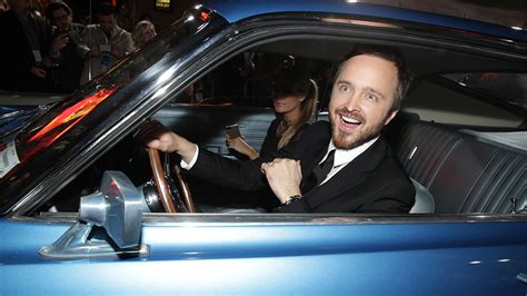 aaron paul s car overheats at need for speed premiere video variety