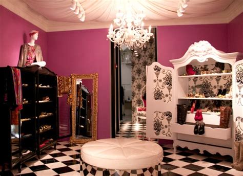 Pinkblackwhiteclosetvanity Dream Closet Pinterest