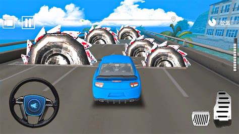 Car Crushing Speed Car Bumps Challenge 4 Deadly Race Walkthrough