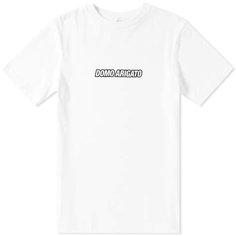 Ever wondered what arigato means? Axel Arigato Domo Arigato Tee White | END.