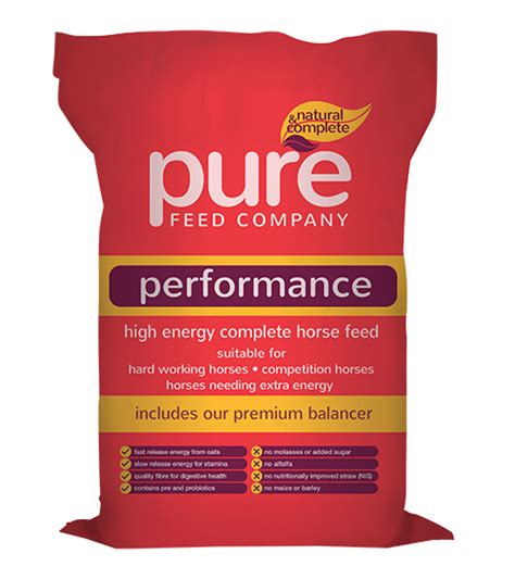 Pure Performance Purefeed Aliments Pour Chevaux
