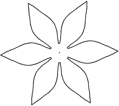 Cut Out Flower Petal Pattern Clipart Best
