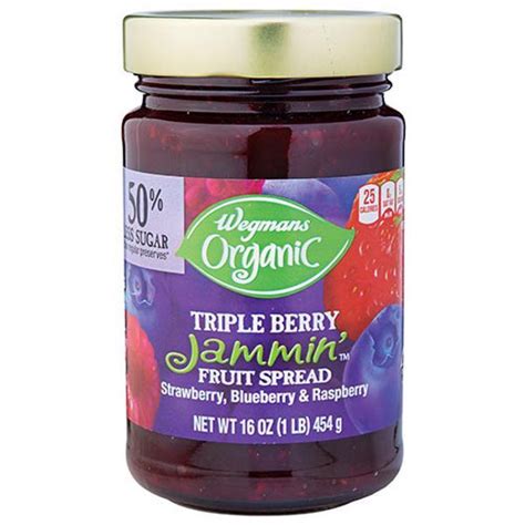 Wegmans Organic Triple Berry Jammin Fruit Spread Wegmans