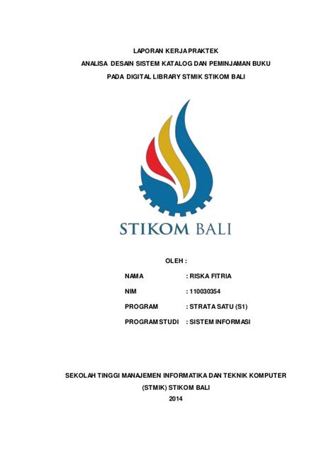 Contoh Cover Laporan Kuliah - Galeri Sampul