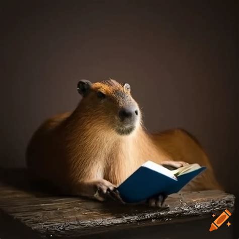 Capybara Reading Books