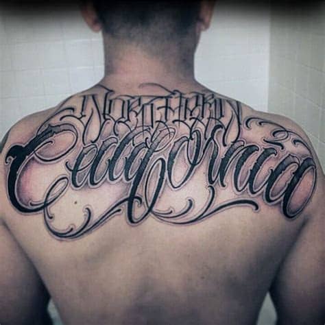 Best tattoo fonts for your vintage designs available for free + cool tattoo quotes ideas. 90 Script Tattoos For Men - Cursive Ink Design Ideas