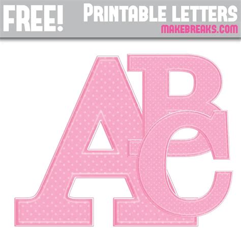 9 Best Free Printable Polka Dot Alphabet Printableecom Colorful