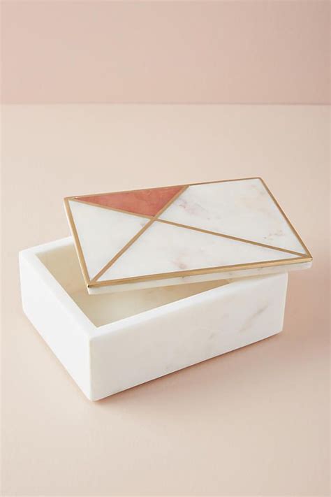 Slide View 1 Marble Inlay Jewelry Box Marble Jewelry Clean Gold