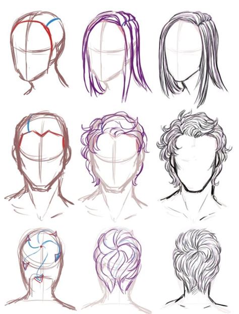 Start by drawing the shape of the head and then draw the wire lining to draw an anime body start by drawing a stick figure with small circles at the joints and triangles for the hands and feet. How To Draw Hair (Step By Step Image Guides)