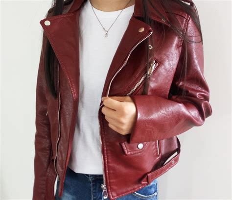 Street Style Pu Leather Ladies Jackets On Luulla