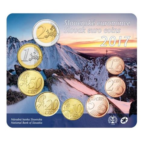 Sada obehových EURO mincí SR 2017 Slovenské euromince nunofi sk