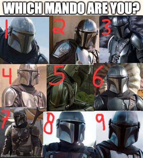Which Mando Are You Too Imgflip