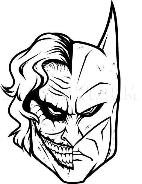 Batman Joker Clipart Black And White