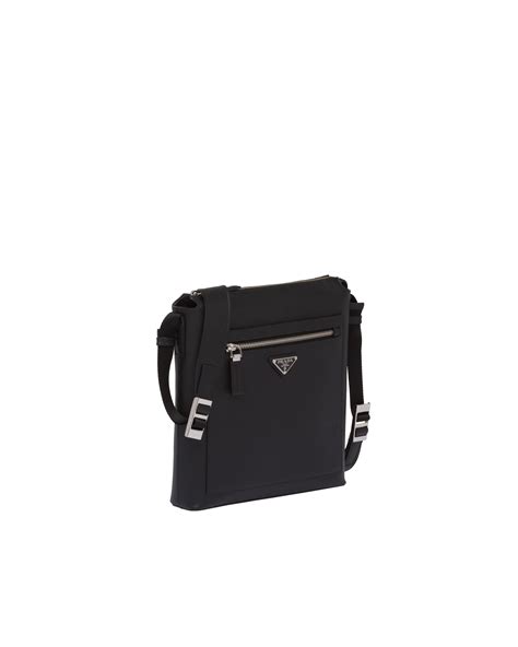 Black Saffiano Leather Cross Body Bag Prada