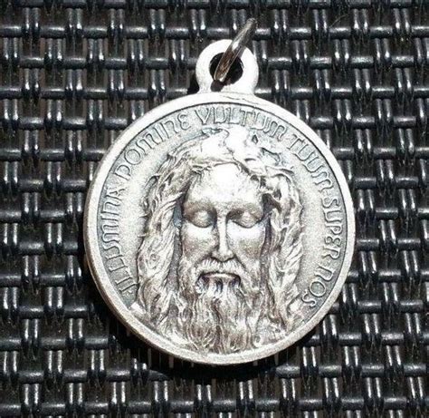 Medal Holy Face Of Jesus Holy Shroud Santa Faz Pierina De Etsy