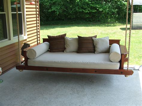 Custom Rustic Porch Bed Swing By Carolina Porch Swings