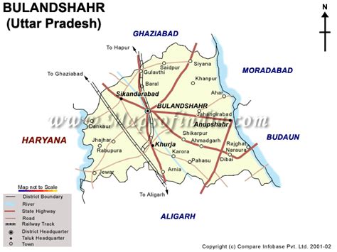 Top Tourist Place India Map Of Uttar Pradesh