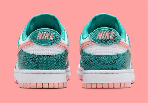 Official Images Of The Nike Dunk Low “green Snakeskin” Kks Store