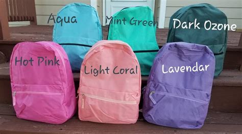personalized backpack monogrammed girls backpack monogrammed etsy