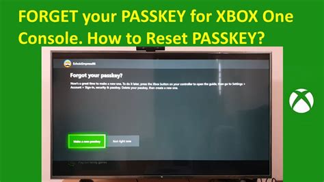 How To Reset The Passkey In Xbox One Console When You Forgot Youtube