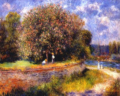 Chestnut Tree Blooming Pierre Auguste Renoir