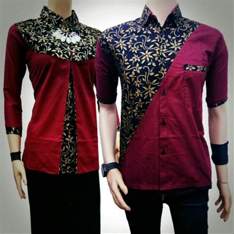 Maybe you would like to learn more about one of these? Model Baju Couple Polos Kombinasi Batik - Pin Di Model ...