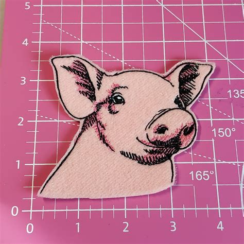 Pig Patch Iron On Pig Embroidered Applique Patches For Kidsjackets
