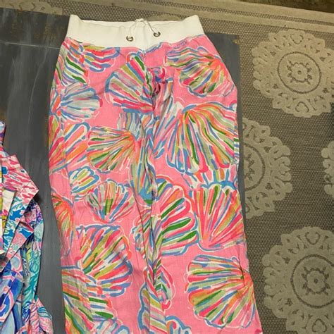 Lilly Pulitzer Pants And Jumpsuits Shellabrate Beach Linen Pants