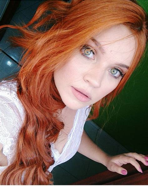 The Contrast With So Blue Eyes It Is Gorgeous Beautiful Red Hair
