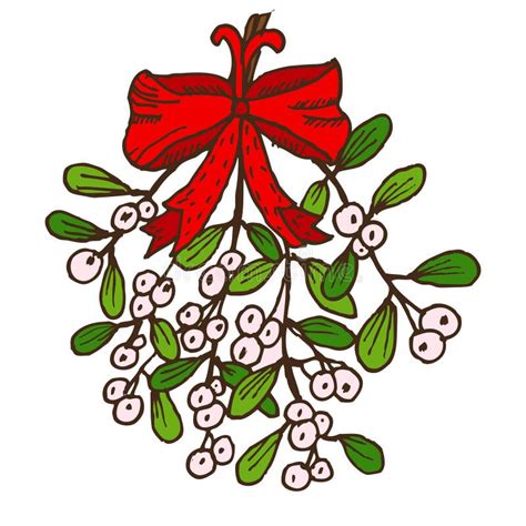 Hand Drawn Mistletoe Stock Vector Illustration Of Christmas 62741658