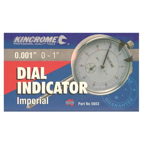Kincrome 5603 Dial Indicator Imperial Dial Indicators Gauges
