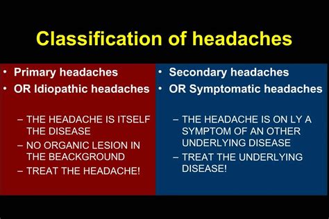 Ppt Classification Of Headaches Powerpoint Presentation Free