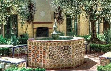 Spanish Mission Style Entry Way Courtyard Entry House Design A Style