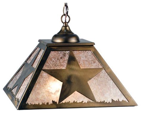 Square Texas Star Pendant Southwestern Pendant Lighting By Meyda