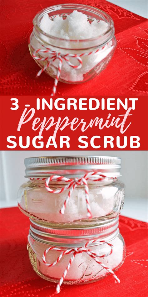 Easy Diy Peppermint Sugar Scrub Just 3 Ingredients