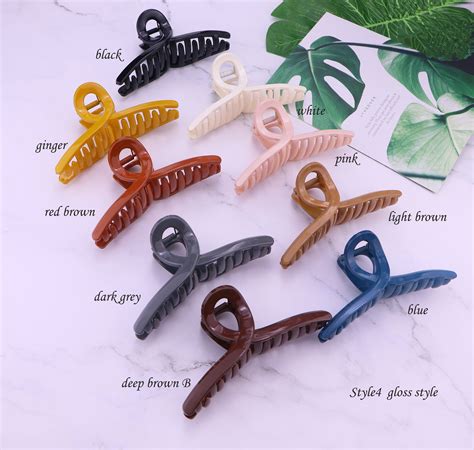 Extra Large Matte Hair Claw Cliphair Claw Clips For Thick Etsy