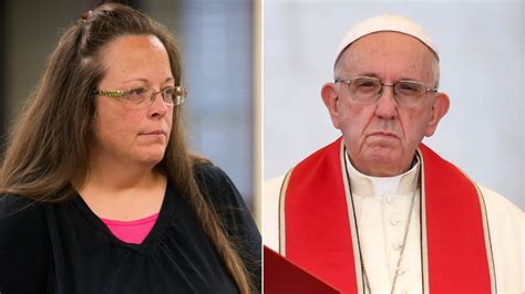 former vatican official says pope francis knew about meeting with kentucky clerk who refused to