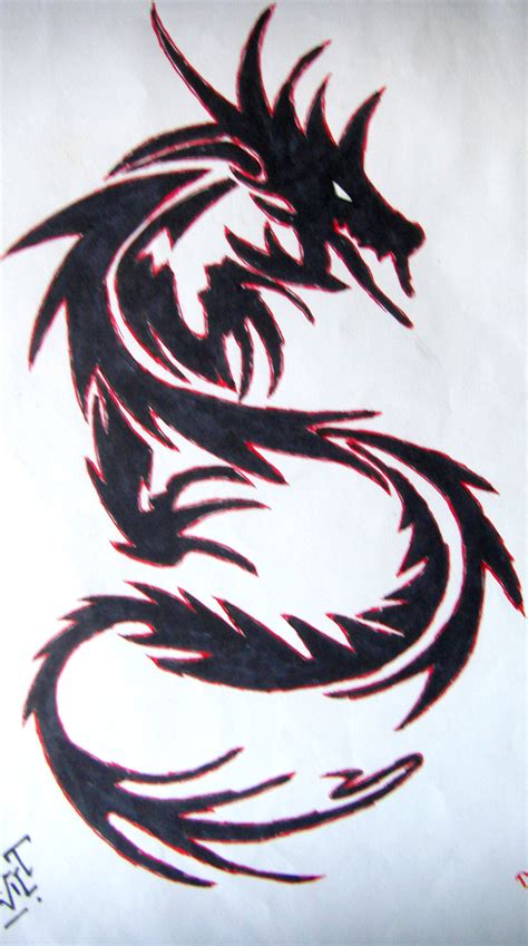 Tribal Dragon By Lokii369 On Deviantart